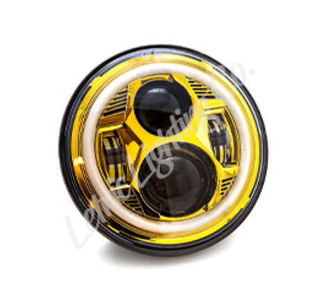 Letric Lighting 7? Gold Color Collection LED Headlamp with Full Halo