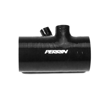 Perrin 2022+ Subaru WRX Black 3in Turbo Inlet Hose w/ Nozzle (Short)