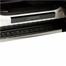 Putco 15-20 Ford F-150 - Regular Cab & SuperCab w/ F-150 Etching (4pcs) Black Platinum Door Sills