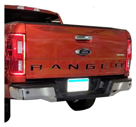 Putco 19-20 Ford Ranger - Black Platinum Tailgate Letters RANGER