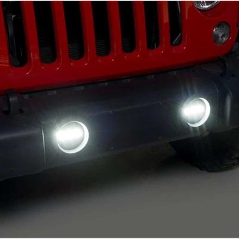 Putco 10-18 Jeep Wrangler JK - Luminix High Power LED Fog Lamps - 1 (Pair) - 2400LM