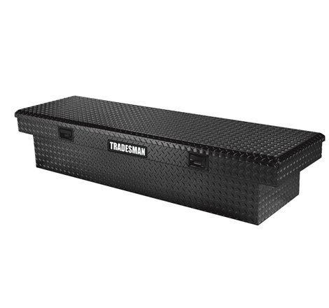 Tradesman Aluminum Economy Cross Bed Truck Tool Box (70in./Front Opening) - Black