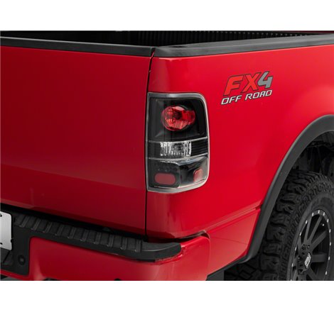 Raxiom 04-08 Ford F-150 Styleside Euro Style Tail Lights- BlkHousing - Red/Clear Lens