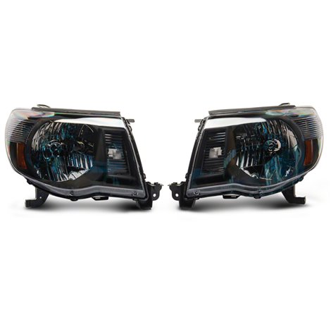 Raxiom 05-11 Toyota Tacoma Axial Series OE Replacement Headlights- Blk Housing (Clear Lens)