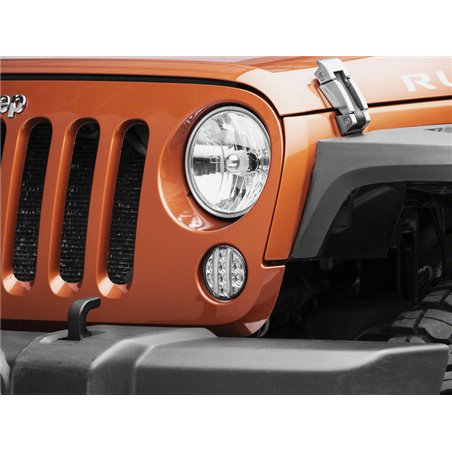 Raxiom 07-18 Jeep Wrangler JK Axial Series LED Front Turn Signals- Clear