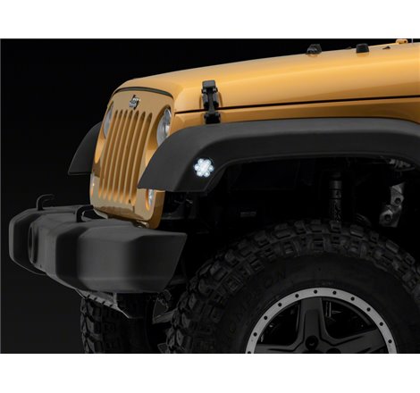 Raxiom 07-18 Jeep Wrangler JK Axial Series Whiite LED Side Marker Lights- Smoked