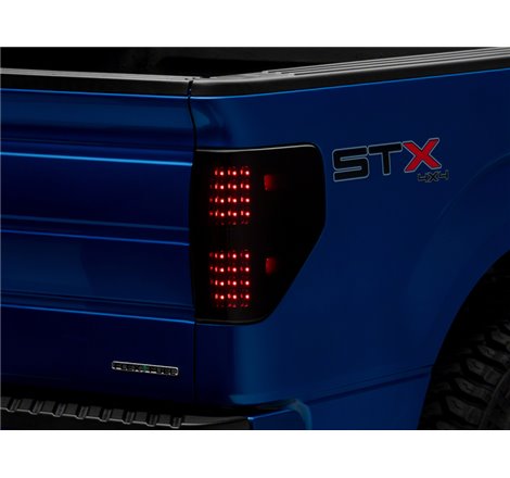 Raxiom 09-14 Ford F-150 Styleside Axial Series LED Tail Lights- Blk Housing (Smoked Lens)