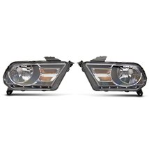 Raxiom 10-12 Ford Mustang Axial Series OEM Style Rep Headlights- Chrome Housing (Clear Lens)