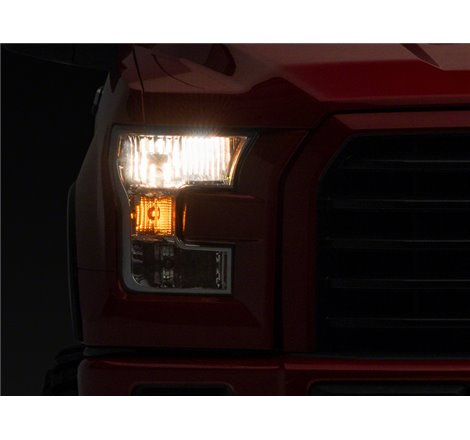 Raxiom 15-17 Ford F-150 Axial OEM Style Rep Headlights- Chrome Housing (Clear Lens)
