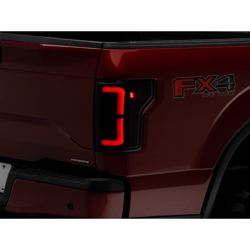 Raxiom 15-17 Ford F-150 Axial Series LED Tail Lights- Blk Housing (Smoked Lens)
