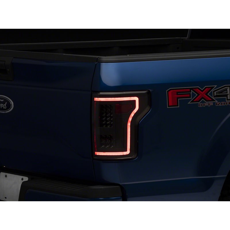 Raxiom 15-17 Ford F-150 LED Tail Lights w/ SEQL Turn Signals- Blk Housing (Clear Lens)