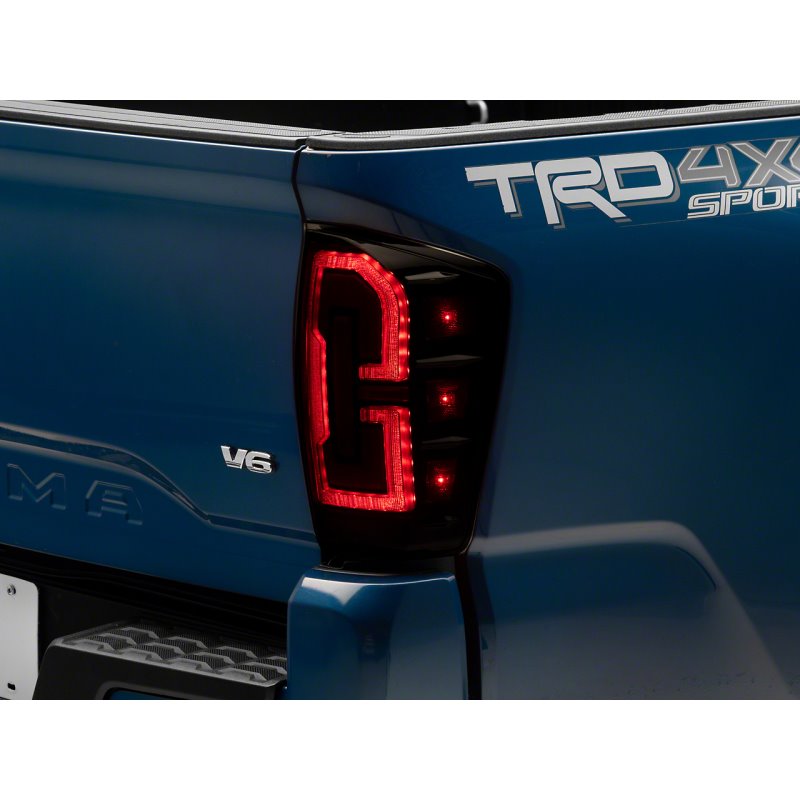 Raxiom 16-23 Toyota Tacoma LED Tail Lights- Blk Housing (Smoked Lens)