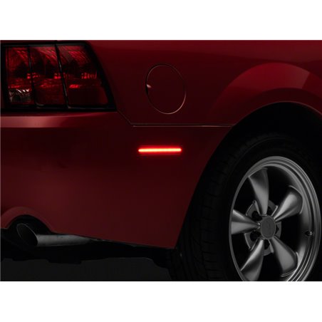 Raxiom 99-04 Ford Mustang Axial Series LED Rear Side Marker Lights- Smoked