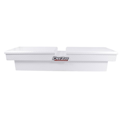 Deezee Universal Tool Box - Red Crossover - Double BT Alum (White)