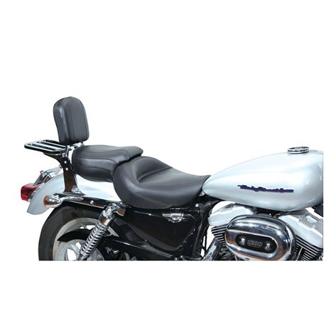 Mustang 04-21 Harley Sportster Wide Touring 1PC Seat - Black
