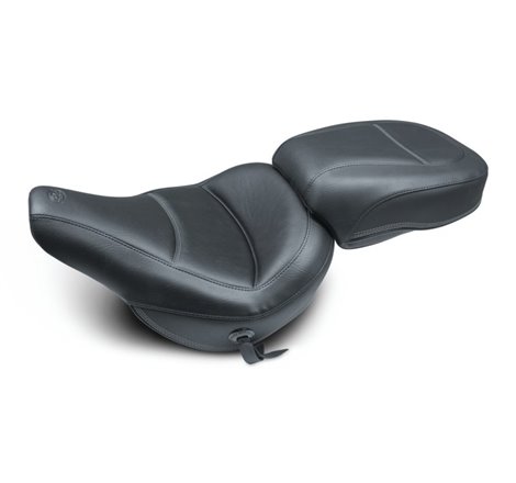 Mustang 18-21 Harley Heritage Classic & Deluxe Standard Touring Solo Seat - Black