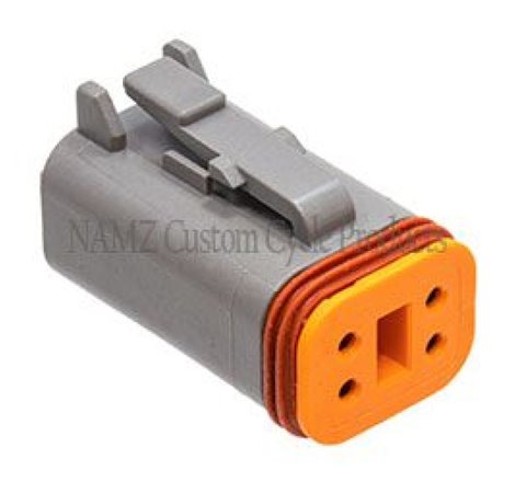 NAMZ Deutsch DT Series 4-Wire Plug & Wedgelock - Grey (Repl. HD 72134-94GY)
