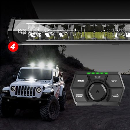 XK Glow SAR360 Light Bar Kit Emergency Search and Rescue Light System (4) 36In