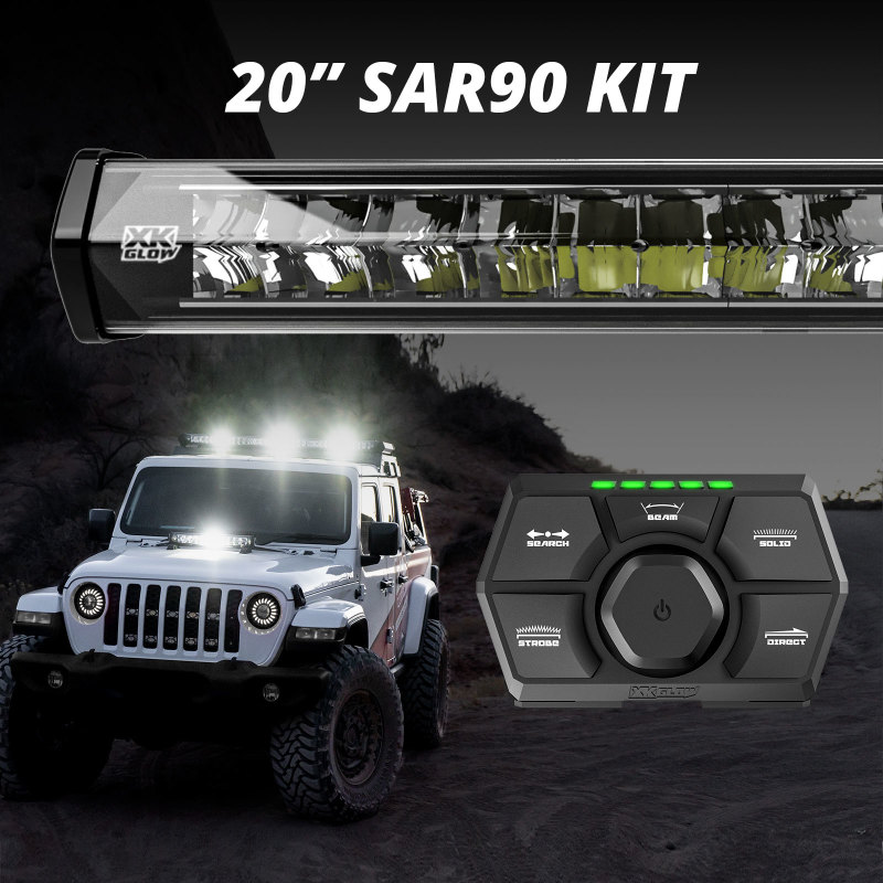 XK Glow SAR90 Light Bar Kit Emergency Search and Rescue Light System 20In