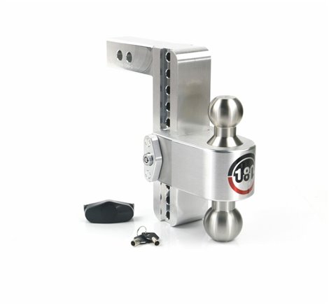 Weigh Safe 180 Hitch 8in Drop Hitch & 2in Shank (10K/12.5K GTWR) - Aluminum