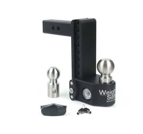 Weigh Safe 8in Drop Hitch w/Built-in Scale & 2in Shank (10K/15K GTWR) - Steel