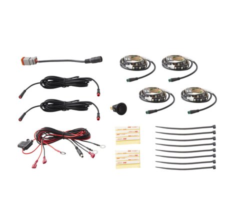 Diode Dynamics RGBW Grille Strip Kit 4pc Multicolor