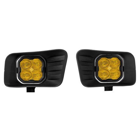 Diode Dynamics SS3 Ram Horizontal LED Fog Light Kit Sport - Yellow SAE Fog