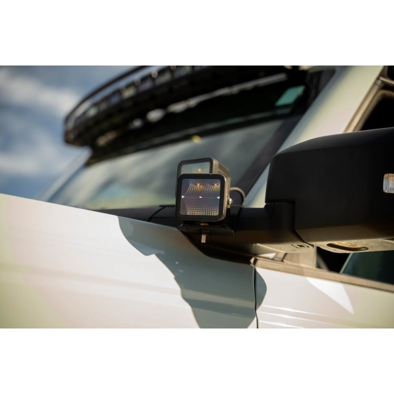 DV8 Offroad 2021 Ford Bronco A Pillar Dual Light Pod Drop Mounts