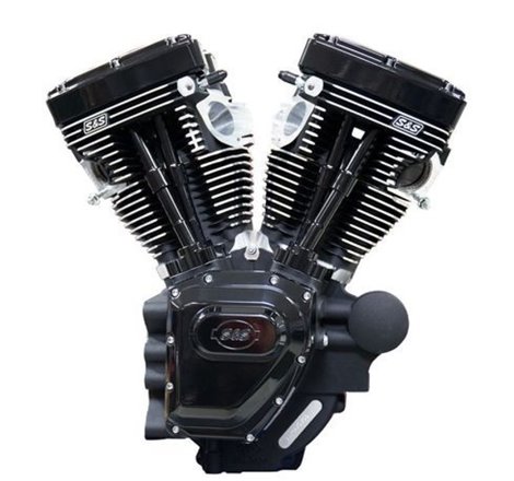 S&S Cycle 07-16 Touring Models T124LC Black Edition Longblock Engine - 585 GE Cams