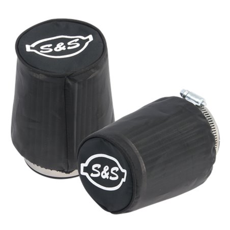 S&S Cycle Air Filter Cover For Tapered S&S Tuned Induction Filters - Black Nylon - 2 Pack