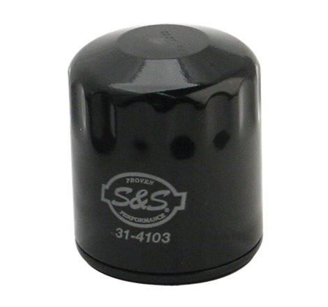 S&S Cycle 99-18 BT/2017+ M8 Black Oil Filter