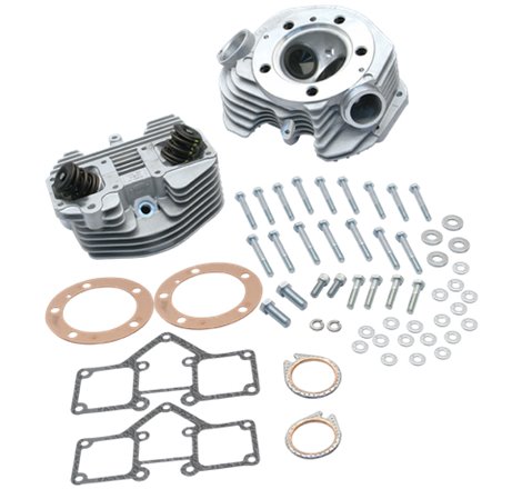 S&S Cycle 79-84 BT Super Stock 3-5/8in Bore Band Style Dual Plug Cylinder Head Kit - Natural