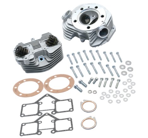 S&S Cycle 79-84 BT Super Stock 3-5/8in Bore Band Style Single Plug Cylinder Head Kit - Natural