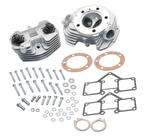 S&S Cycle Super Stock 3-5/8in Bore O-Ring Style Single Plug Cylinder Head Kit - Natural