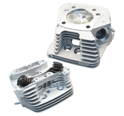 S&S Cycle 84-99 BT Super Stock Cylinder Head Kit For 3-1/2in and 3-5/8in Bore - Natural