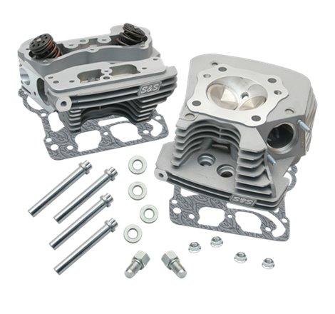 S&S Cycle 99-05 BT Super Stock 89cc Cylinder Head Kit - Silver