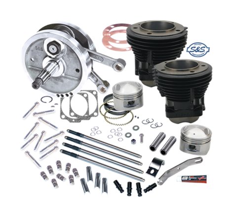 S&S Cycle 70-84 BT 103in Sidewinder Big Bore Stroker Kit - Gloss Black