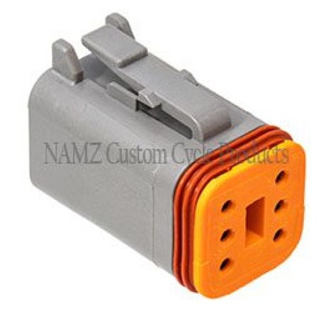 NAMZ Deutsch DT Series 6-Wire Plug & Wedgelock - Grey (Repl. HD 72136-94GY)