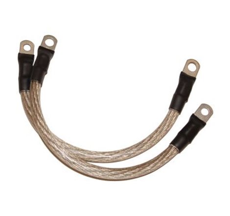 NAMZ Battery Cables 7in. Clear (1/4in. & 5/16in. Lugs) - Pair