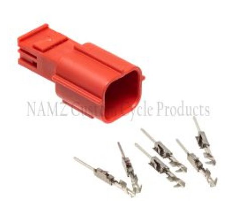 NAMZ 21-23 HD Mating 6-Position Male Red Connector & Terminal Kit for OBD-II