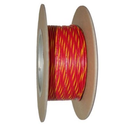 NAMZ OEM Color Primary Wire 100ft. Spool 18g - Red/Yellow Stripe