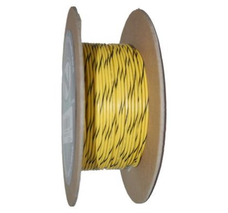 NAMZ OEM Color Primary Wire 100ft. Spool 18g - Yellow/Black Stripe