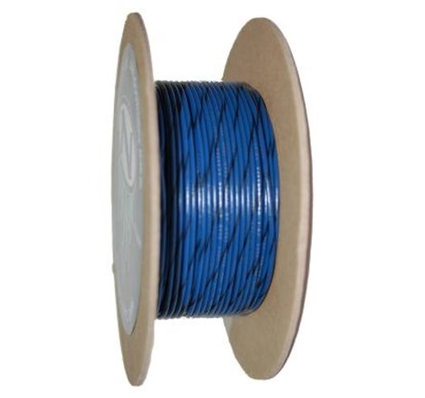 NAMZ OEM Color Primary Wire 100ft. Spool 18g - Blue/Black Stripe