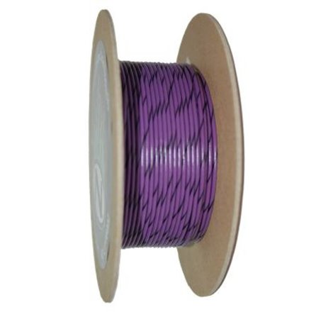 NAMZ OEM Color Primary Wire 100ft. Spool 20g - Violet/Black Stripe