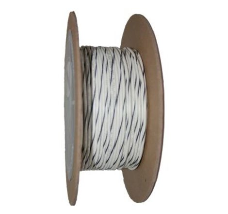 NAMZ OEM Color Primary Wire 100ft. Spool 18g - White/Black Stripe
