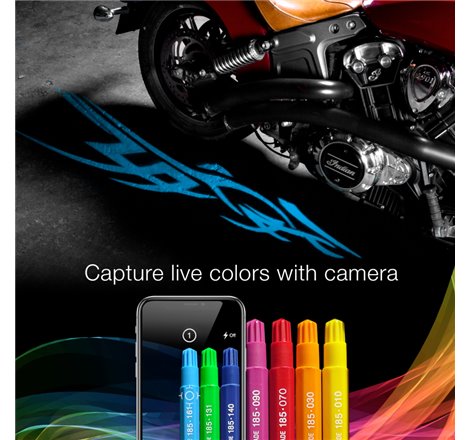 XK Glow Curb FX Bluetooth XKchrome App Waterproof LED Projector Welcome Light Tatoo Style 4pc