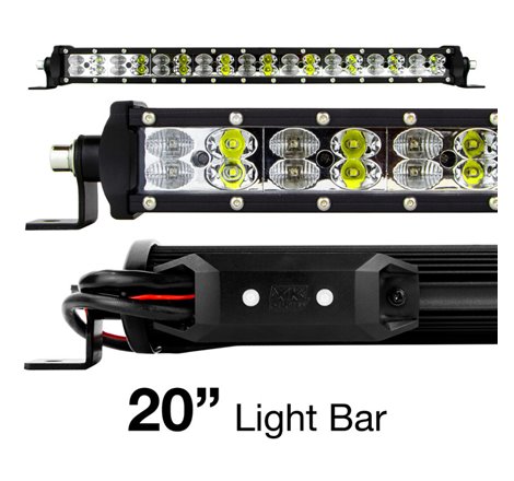 XK Glow RGBW Light Bar High Power Offroad Work/Hunting Light w/ Bluetooth Controller 20In