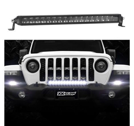 XK Glow Razor Light Bar Auxiliary High Beam Driving No Wire & Switch 10in