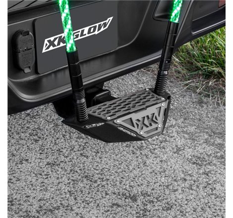 XK Glow Hitch Receiver Step And Whip Plate