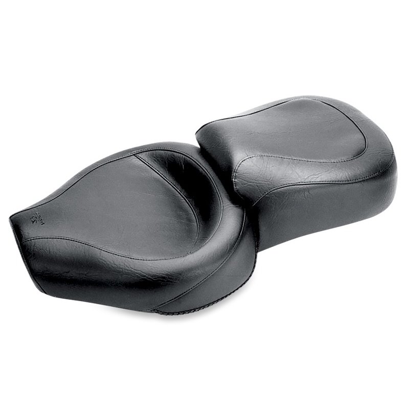 Mustang 82-03 Harley Sportster Wide Touring 1PC Seat - Black